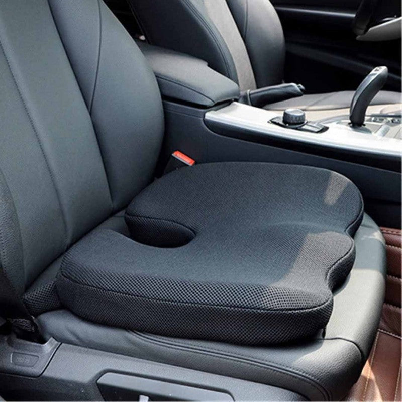 High-Density Premium Memory Foam Car Seat Cushion – Ultimate Comfort for Car Drivers, Office Chairs & Wheelchairs | Sciatica, Coccyx, Tailbone & Back Pain Relief