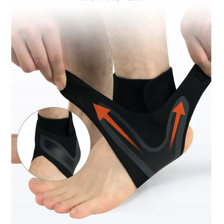 Adjustable Elastic Ankle Support Guard – Compression Brace for Injury Recovery, Sports, and Daily Wear