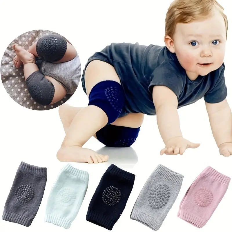 1 Pair Anti-Slip Baby Crawling Knee & Elbow Guard – Soft & Protective Pads for Toddlers