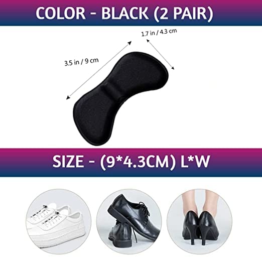 1 Pair Heel Protector Shoe Insoles Grip Liners – Adhesive Heel Shoes Pads for Pain Relief & Comfort | Blisters & Foot Support