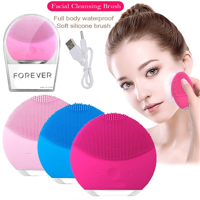 Ultrasonic Vibrating Face Cleansing Brush – Deep Pore Cleanser & Skin Massager