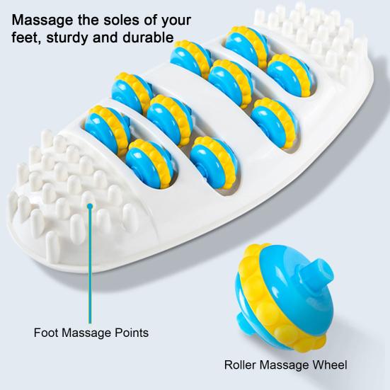 Oval Shape Foot Massager Roller – 4-Row Acupressure Pain Relief & Relaxation