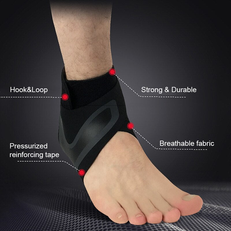 Adjustable Elastic Ankle Support Guard – Compression Brace for Injury Recovery, Sports, and Daily Wear