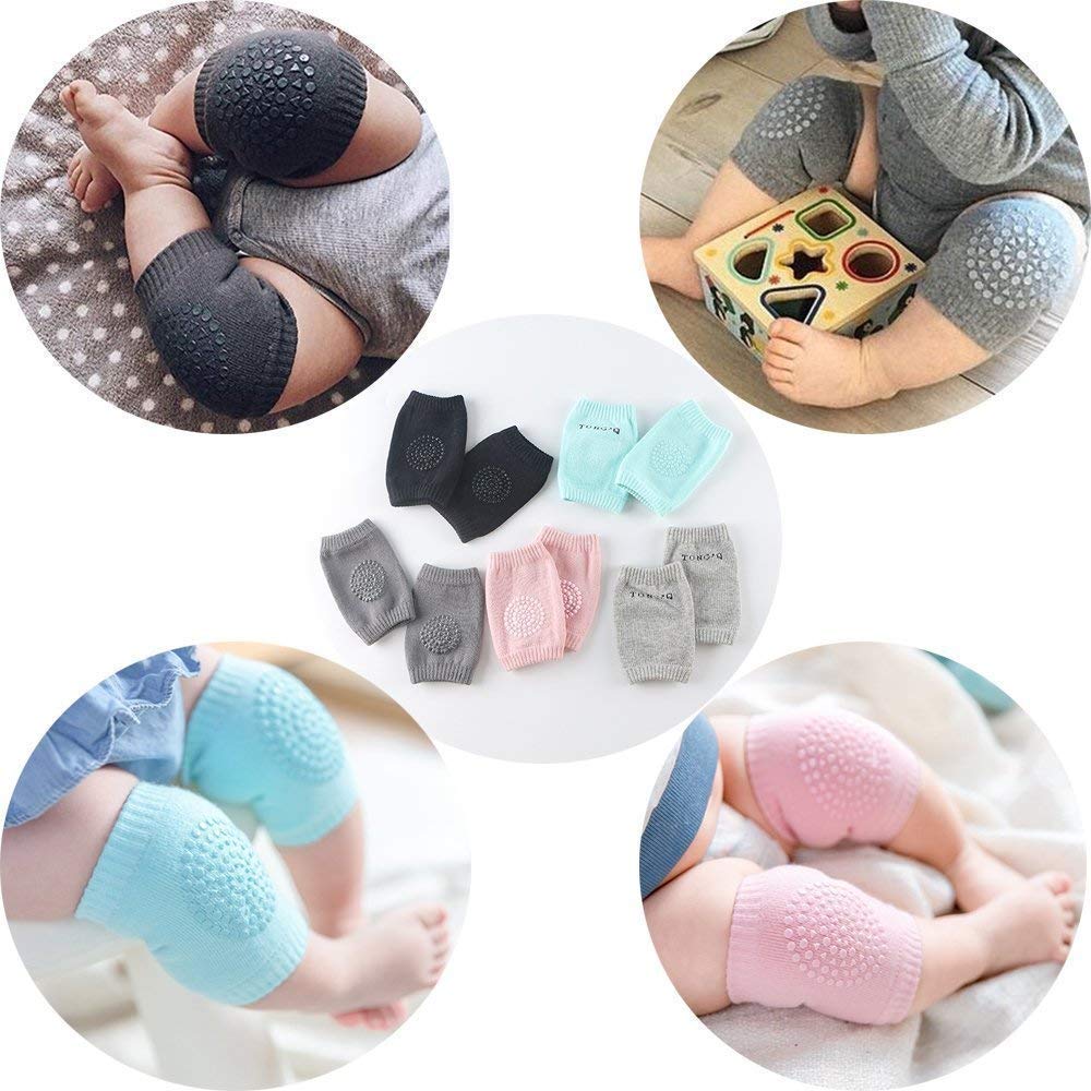 1 Pair Anti-Slip Baby Crawling Knee & Elbow Guard – Soft & Protective Pads for Toddlers