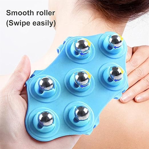 Silicone 7-Ball Body Massager Glove – Deep Tissue Muscle Relief & Relaxation