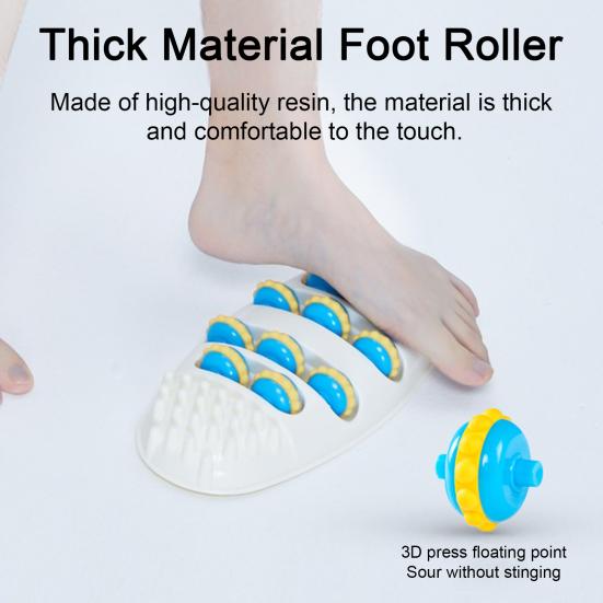 Oval Shape Foot Massager Roller – 4-Row Acupressure Pain Relief & Relaxation