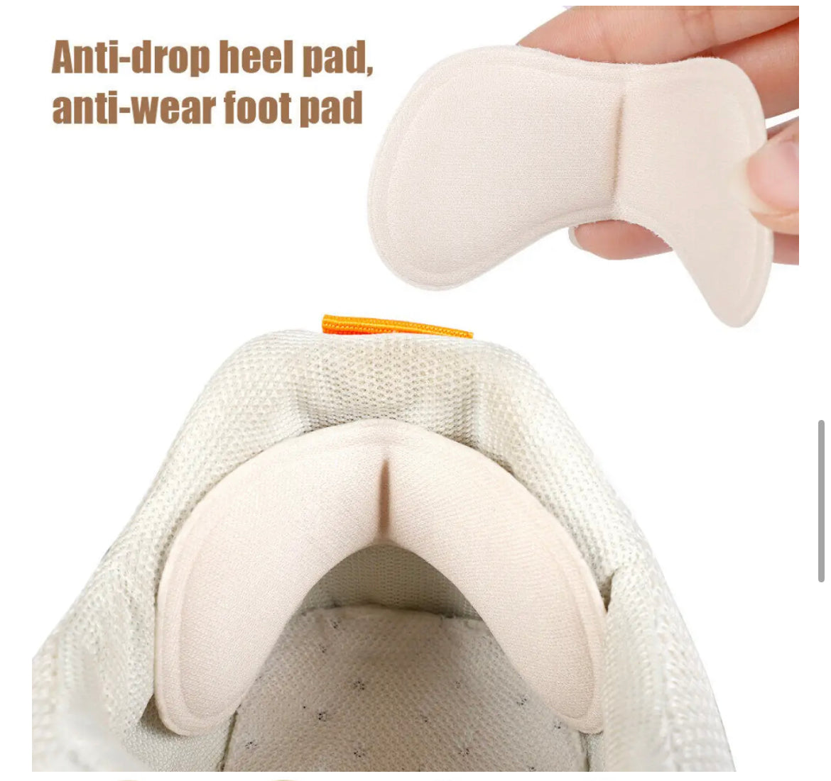 1 Pair Heel Protector Shoe Insoles Grip Liners – Adhesive Heel Shoes Pads for Pain Relief & Comfort | Blisters & Foot Support