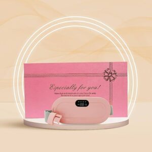 Rechargeable Wireless Period Pain Relief Belt – Adjustable Heating & Vibration Massager for Menstrual Cramps, Lower Back & Abdominal Pain